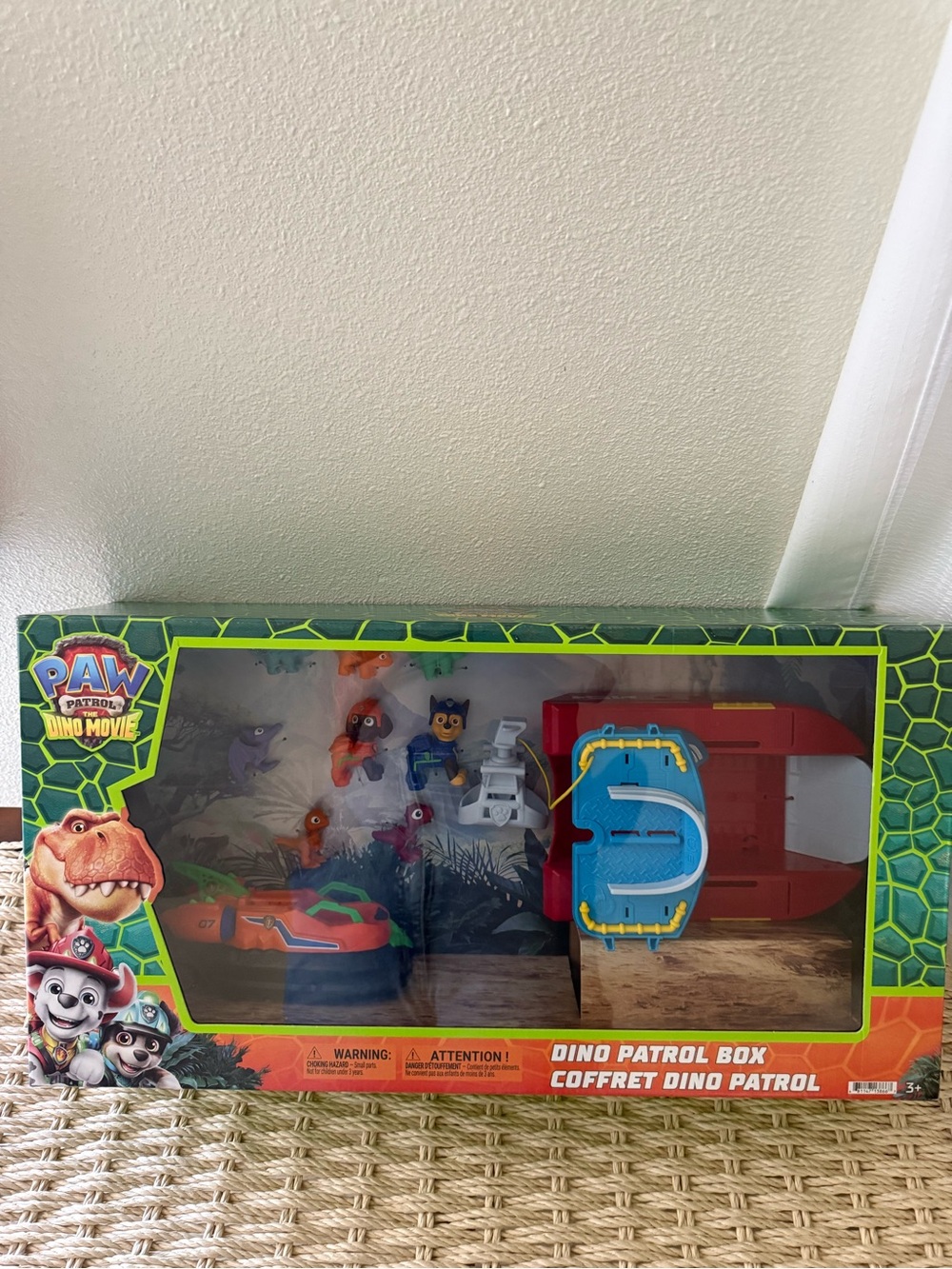 Paw Patrol Dino Patrol Box Toy - Green, Blue, Red, Orange new